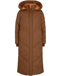 Tom Tailor DENIM Maxi Puffermantel zum Wenden - Braun