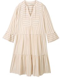 Tom Tailor - Tunika Kleid mit Streifen - Lyst