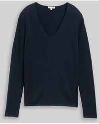 Tom Tailor - Pullover mit V-Ausschnitt - Lyst