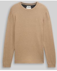 Tom Tailor - Strickpullover aus Baumwolle - Lyst