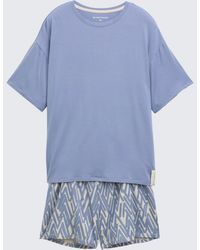 Tom Tailor - Pyjama-Set mit Allover-Print - Lyst