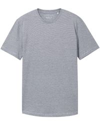 Tom Tailor - DENIM T-Shirt mit feinem Streifenmuster - Lyst