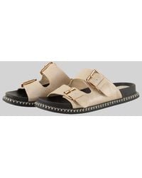 Tom Tailor - Flache Sandalen mit Gold-Akzent - Lyst