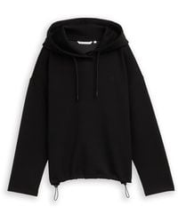 Tom Tailor - DENIM Loose Fit Scuba Hoodie Sweatshirt - Lyst