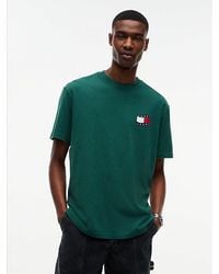 Tommy Hilfiger - Tommy Jeans Wavy Flag Back Logo Relaxed T-Shirt - Lyst