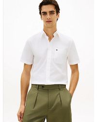 Tommy Hilfiger - Regular Fit Lichtgewicht Overhemd Met Korte Mouwen - Lyst