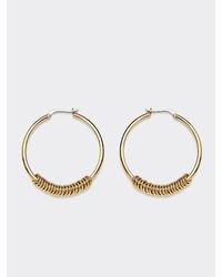 Tommy Hilfiger Vergulde Oorbellen Met Ringetjes - Metallic