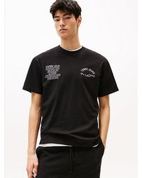 Tommy Hilfiger - Relaxed Fit T-Shirt Met Graphic Op De Rug - Lyst