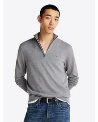 Tommy Hilfiger - Pullover Mit Viertel-Reißverschluss Und Flag - Lyst