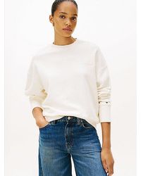 Tommy Hilfiger - Sudadera De Corte Amplio Con Logo Bordado - Lyst