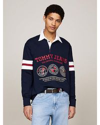 Tommy Hilfiger - Varsity Casual Fit Rugby-Poloshirt - Lyst