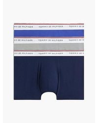 Tommy Hilfiger - 3 Pack Global Stripe Logo Waistband Trunks - Lyst