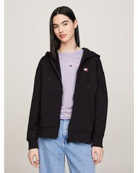 Tommy Hilfiger - Tommy Badge Zip-thru Relaxed Hoody - Lyst