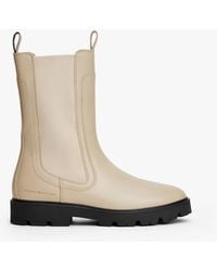 Tommy Hilfiger - Bottines Chelsea Mi-Mollet À Semelle Crantée - Lyst