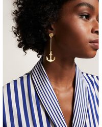 Tommy Hilfiger One-piece Oorbel Met Anker - Metallic