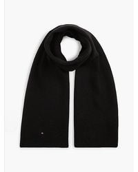 Tommy Hilfiger - Hilfiger Flag Knit Scarf With Wool - Lyst