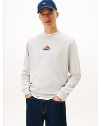 Tommy Hilfiger - Mens Medium Weight Crewneck Sweatshirt With Embroidered Archival Logo - Lyst