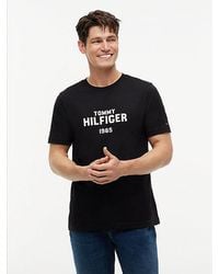 Tommy Hilfiger - Contrast Logo Crew Neck Jersey T-Shirt - Lyst