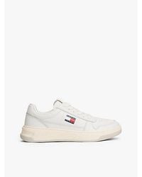 Tommy Hilfiger - Leather Embossed Logo Trainers - Lyst