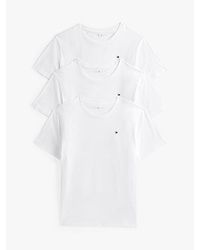 Tommy Hilfiger - Set Van 3 T-Shirts Met V-Hals - Lyst