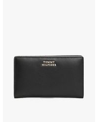 Tommy Hilfiger - Cartera De Piel Con Logo Metálico - Lyst