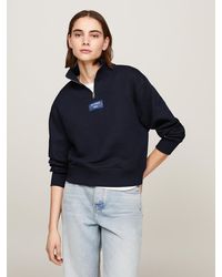 Tommy Hilfiger - Half-zip Relaxed Sweatshirt - Lyst