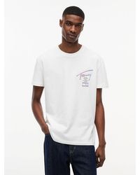 Tommy Hilfiger - Signature Logo Crew Neck T-Shirt - Lyst