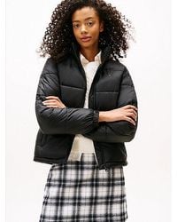 Tommy Hilfiger - Relaxed Fit Pufferjack Met Opvouwbare Capuchon - Lyst