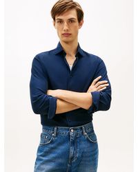 Tommy Hilfiger - Camicia Smart Casual Performance Slim Fit - Lyst