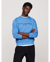 Tommy Hilfiger - Regular Fit Sweatshirt mit aufgesticktem Logo - Lyst