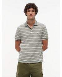 Tommy Hilfiger - Regular Fit Pique Polo Shirt With Linen - Lyst