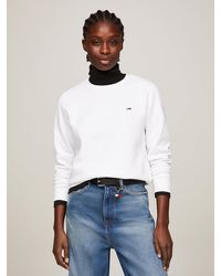 Tommy Hilfiger - Organic Cotton Regular Fit Fleece Sweatshirt - Lyst