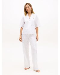 Tommy Hilfiger - Essential Broderie Anglaise Pyjama Bottoms - Lyst