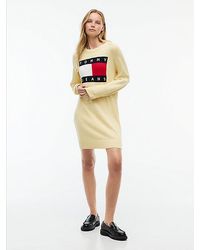 Tommy Hilfiger - Oversized Mini Jumper Dress With Wool - Lyst