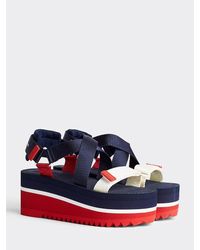 Tommy Hilfiger Colour-blocked Platformsandaal - Blauw