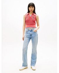 Tommy Hilfiger - Faded Mid Rise Bootcut Jeans - Lyst
