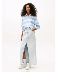 Tommy Hilfiger - Claire Denim Maxi-Rok Met Split - Lyst