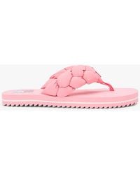 Tommy Hilfiger - Braided Padded Strap Serrated Flip-Flops - Lyst