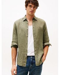 Tommy Hilfiger - Regular Fit Overhemd Van Puur Linnen - Lyst
