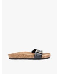 Tommy Hilfiger - Cork Footbed Slip-On Sandals - Lyst