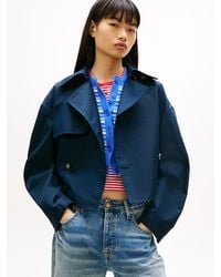 Tommy Hilfiger - Water Repellent Relaxed Short Trench Coat - Lyst