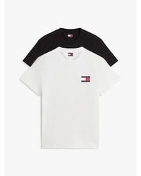 Tommy Hilfiger - 2-Pack Logo Slim Jersey T-Shirts - Lyst