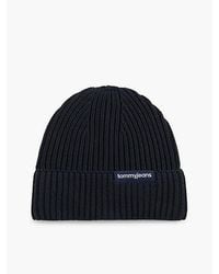 Tommy Hilfiger - Tommy Jeans Linear Logo Rib Knit Beanie - Lyst