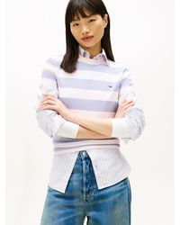 Tommy Hilfiger - Flag Embroidery Jersey Crew Neck T-Shirt - Lyst