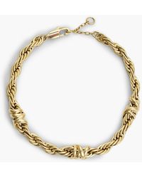 Tommy Hilfiger - Plated Rope Chain Bracelet - Lyst