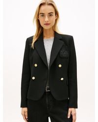 Tommy Hilfiger - Th Crest Embroidery Slim Fit Blazer - Lyst