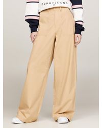 Tommy Hilfiger - Claire High Rise Wide Leg Cargo Trousers - Lyst