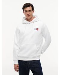 Tommy Hilfiger - Tommy Badge Terry Fleece Hoody - Lyst