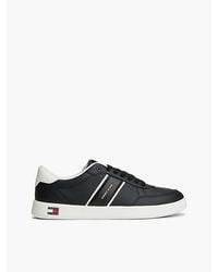 Tommy Hilfiger - Tommy Jeans Lightweight Court Trainers With Leather - Lyst
