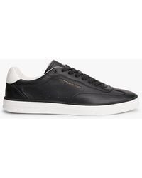 Tommy Hilfiger - Luxe Metallic Logo Leather Trainers - Lyst